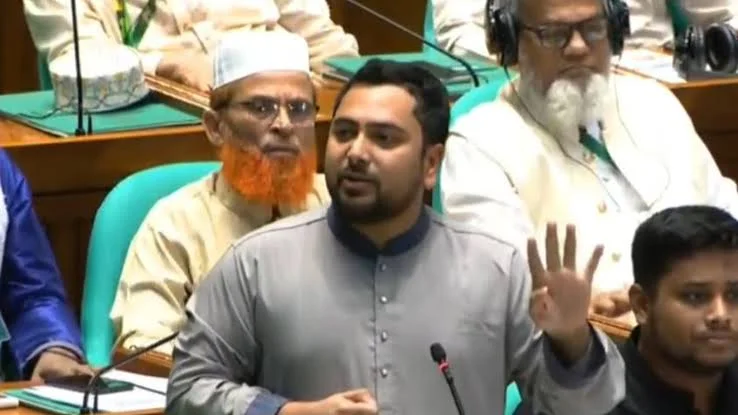 সংসদে নাহিদ ইসলাম