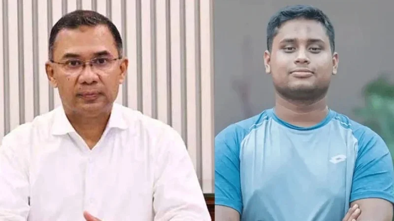 প্রধানমন্ত্রী তারেক রহমান ও এমপি হাসনাত আব্দুল্লাহ