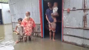 রংপুরে ভয়াবহ জলাবদ্ধতা