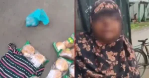 স্থানীয়দের হাতে ব্যাগে স্কুল ফিডিংয়ের ডিম-রুটি নিয়ে ধরা প্রাথমিক বিদ্যালয়ের শিক্ষিকা