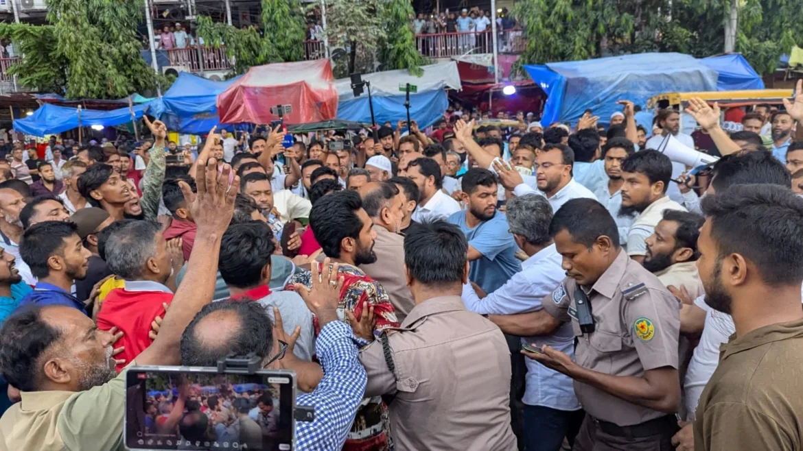 গুলিস্তানে চাঁদাবাজিবিরোধী কর্মসূচিতে হামলা