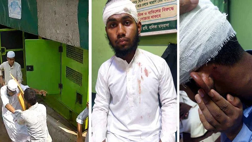 সাভারে মহিলা মাদরাসায় হামলা ও ভাঙচুর